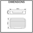 Stainless Steel Soap Basket Dish Polished Finish