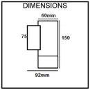 Sorrento Wall Mounted Down Light 240V LED 3mm 316 Stainless Steel