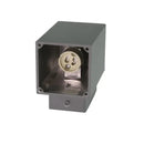 Bronte Wall Mounted Square Down Light 240V Dark Grey Finish