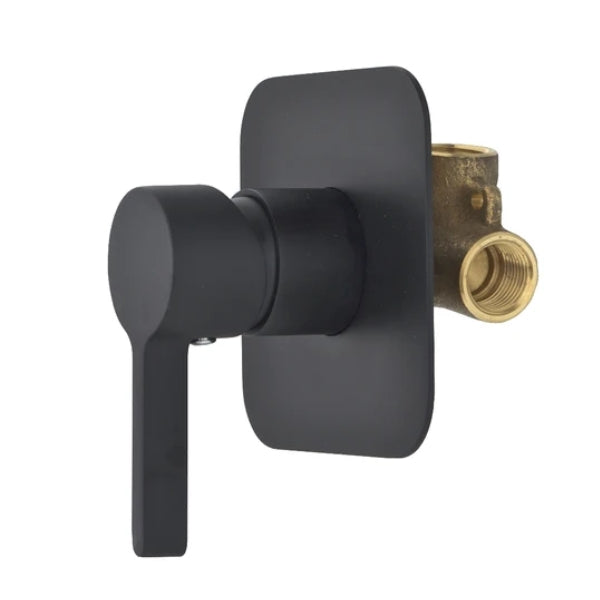 Brighton Nero Wall Mounted Shower Mixer Matte Black
