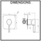 Brighton Nero Wall Mounted Shower Mixer Matte Black