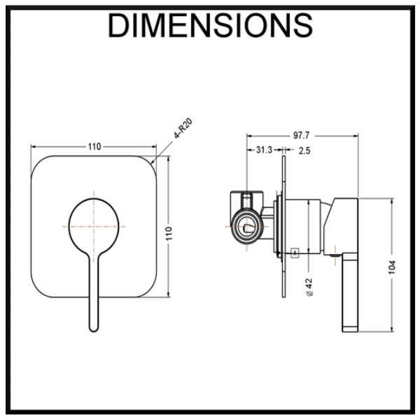 Brighton Wall Mounted Shower Mixer