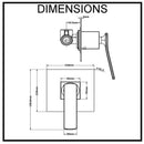 Cortina Wall Mounted Bath and Shower Mixer Chrome