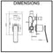 Cortina Wall Mounted Shower Mixer with Diverter Matte Black