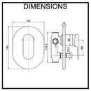 Symphony Wall Mounted Bath and Shower Mixer Chrome