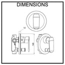 Grande Shower Mixer Wall Mounted with Diverter