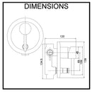 Molla Shower Mixer Wall Mounted with Diverter