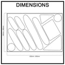 Kitchen Drawer Organiser 900mm