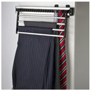 Slide Out Trouser and Tie Rack Side Mounted With Frame