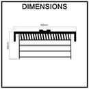 Slide Out Trouser and Tie Rack Side Mounted With Frame