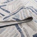 Wisteria Haven Blue Grey Diamond Rug