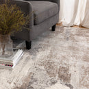 Zephyr Haven Beige Abstract Rug
