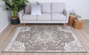 Coral Hearth Ash Rug