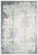Cinder Hearth Grey Abstract Rug