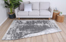 Cinder Hearth Grey Abstract Rug