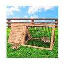 Triangle Wooden Rabbit Hutch