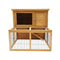 2 Storey Chicken Coop and Rabbit Hutch With Large Run