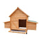 Wooden Chicken Coop and Rabbit Hutch With Ramp Nesting Boxes