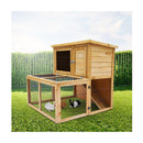 2 Storey Chicken Coop and Rabbit Hutch With Large Run