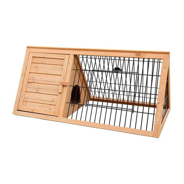 Triangle Wooden Rabbit Hutch