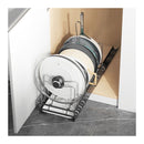 Pull Out Kitchen Pot Pan Lid Storage Rack Organizer Cookware Shelves