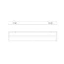 800Mm Double Towel Rack Bathroom Towel Rails Shelf Storage Rack Black