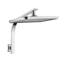 Rain High Pressure Shower Head Large Rectangle Swivel Overhead