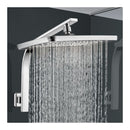 Rain High Pressure Shower Head Large Rectangle Swivel Overhead