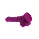 Realistic Dildo Ridged Shaft With Balls