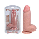 Realrock 20Cm Extra Thick Dildo With Balls Flesh Dong