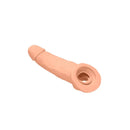 Realrock 9 Inch Realistic Penis Extender With Rings Flesh