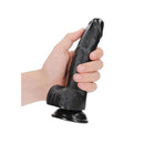 Realrock Realistic 7 Inches Regular Curved Dildo Dong With Balls