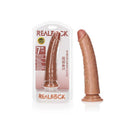 Realrock Realistic Slim Dildo With Suction Cup 18Cm
