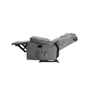 Recliner Chair Electric Massage Chair Velvet Lounge Sofa Heated Grey