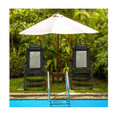 4 Piece Patio Folding Recliner Chairs
