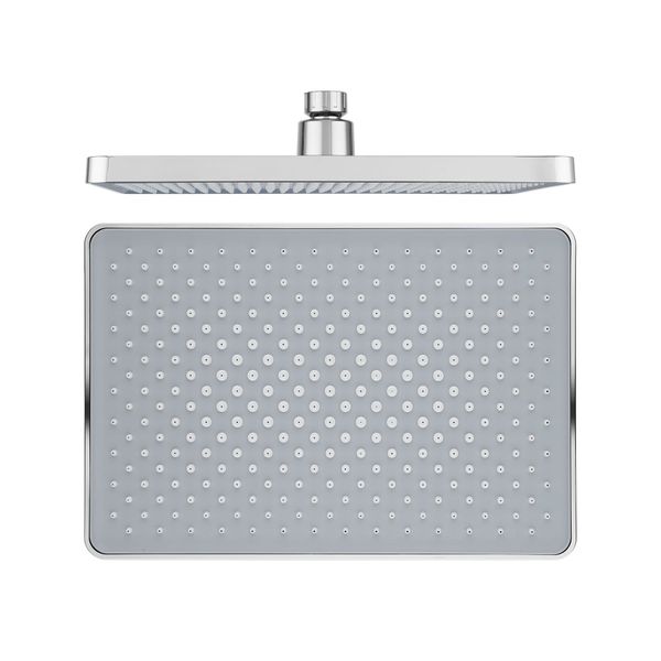 Rectangle Rain Plastic Large Shower Head Rose