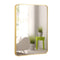 Rectangular Mirror With Aluminum Alloy Frame For Bathroom Golden