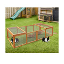 Rectangular Wooden Chicken Coop And Rabbit Hutch