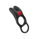 Red Dot Cock Rings V1 Black Usb Rechargeable Vibrating With Remote