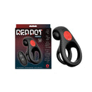 Red Dot Rings V2 Black Vibrating Cock And Ball Ring With Remote
