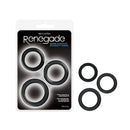 Renegade Diversity Rings Black Cock Rings Set Of 3 Sizes