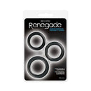 Renegade Diversity Rings Black Cock Rings Set Of 3 Sizes