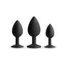 Renegade Triple Ace Kit Butt Plugs Set Of 3 Sizes Black