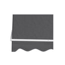 Retractable Fixed Pivot Arm Window Awning Outdoor Blinds 210Cmx210Cm Grey