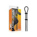 Jet Horny Black Adjustable Cock And Ball Lasso Ring