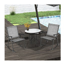 Folding Rocking Chair Set Of 2 With Breathable Seat Fabric