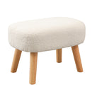 Rocking Chair Ottoman Footrest With Side Pocket