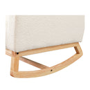 Rocking Chair Ottoman Footrest With Side Pocket