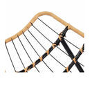 Rocking Chair With Thick Cushion PE Rattan Indoor Patio Grey
