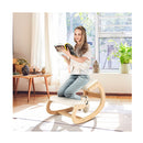Wood Rocking Posture Chair With Soft Cushion